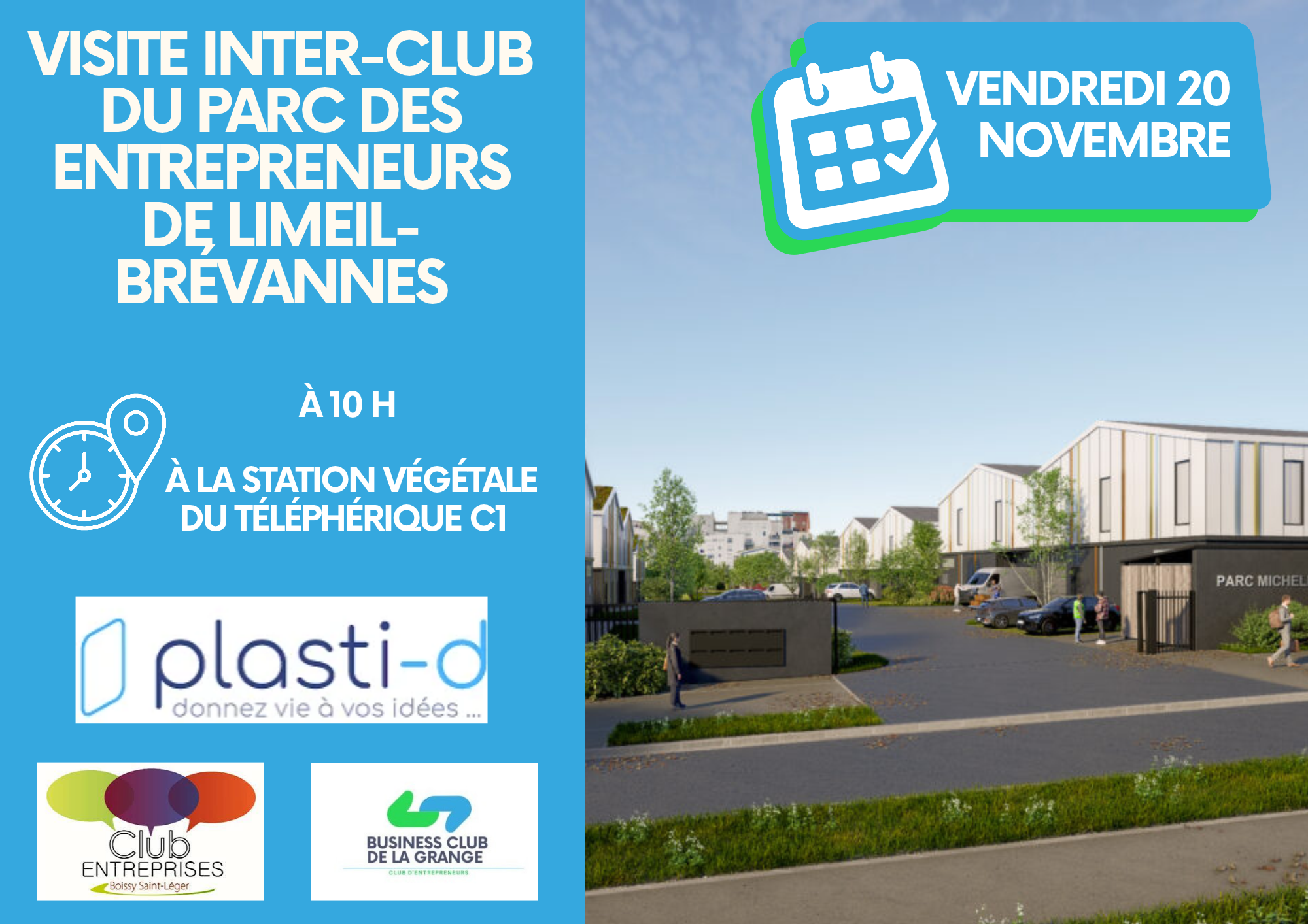 Visite du Parc des Entrepreneurs de Limeil-Brévannes