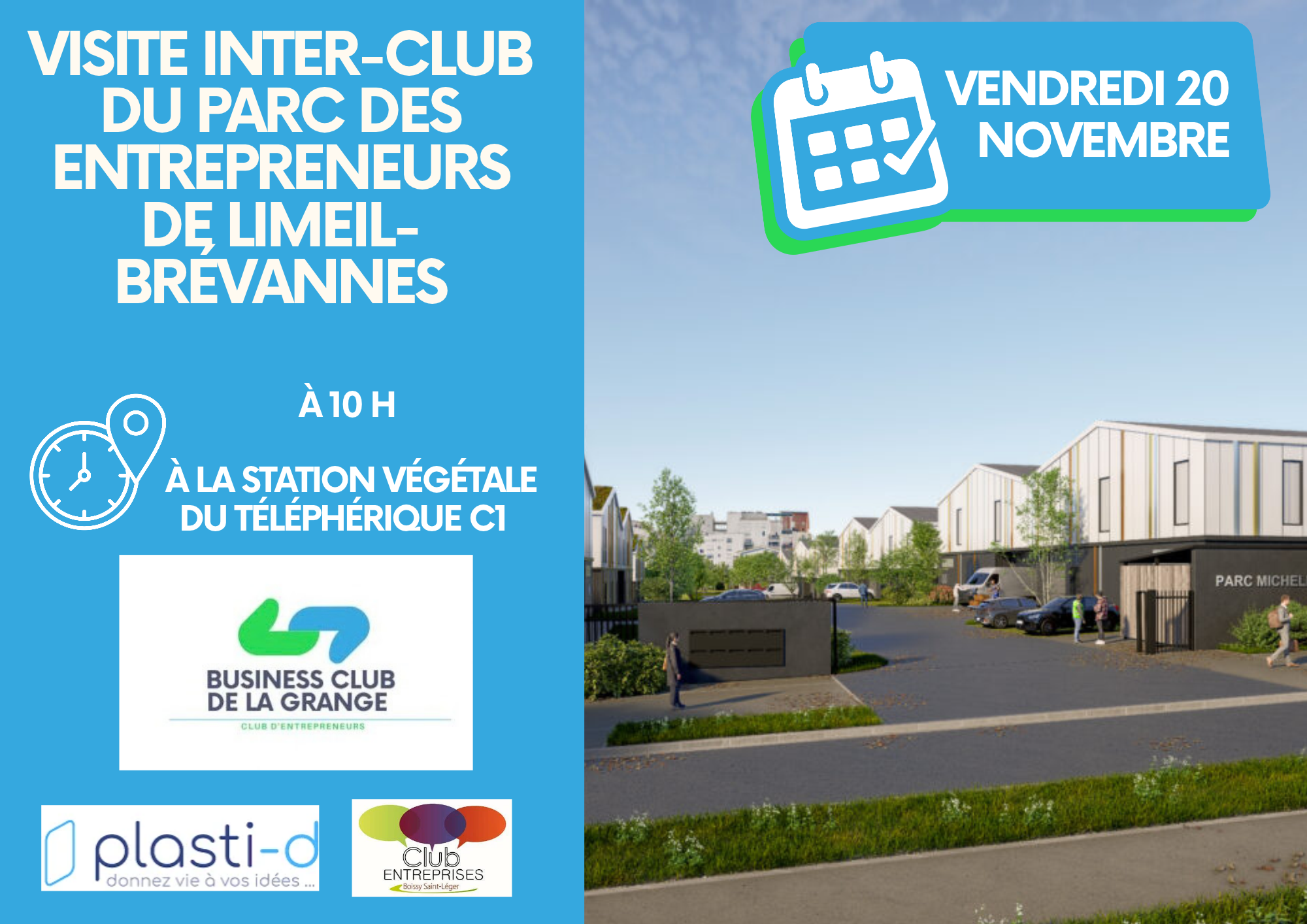 Visite du Parc des Entrepreneurs de Limeil-Brévannes